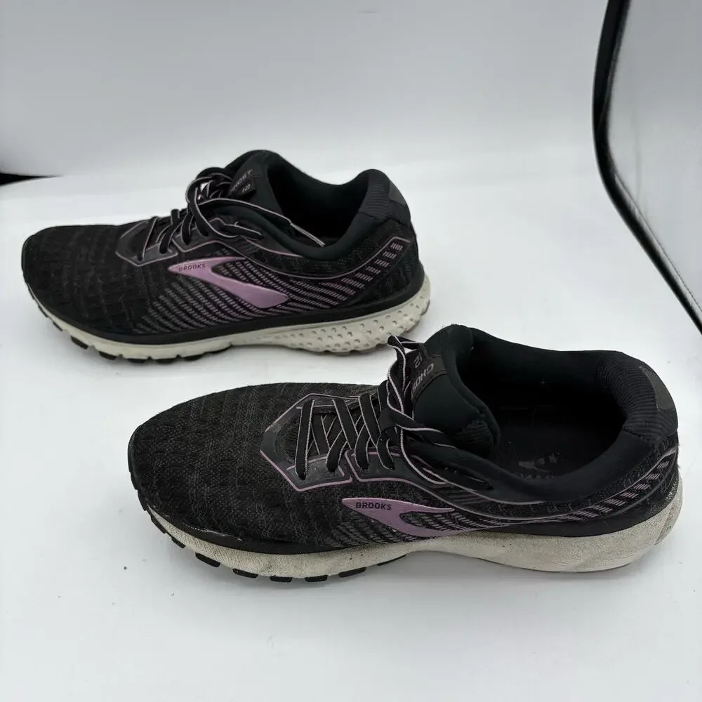 Brooks Sneakers‎ Womens Size 9.5 B Ghost 12 Running Walk Black Purple